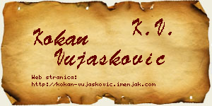 Kokan Vujašković vizit kartica